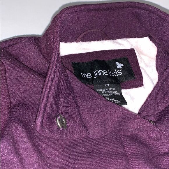 Me Jane kids Jacket Size 6X Girls Plum - Picture 4 of 7